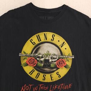 Guns N Roses Short Sleeve Graphic Band T Shirt Adult Mens Size XL Black